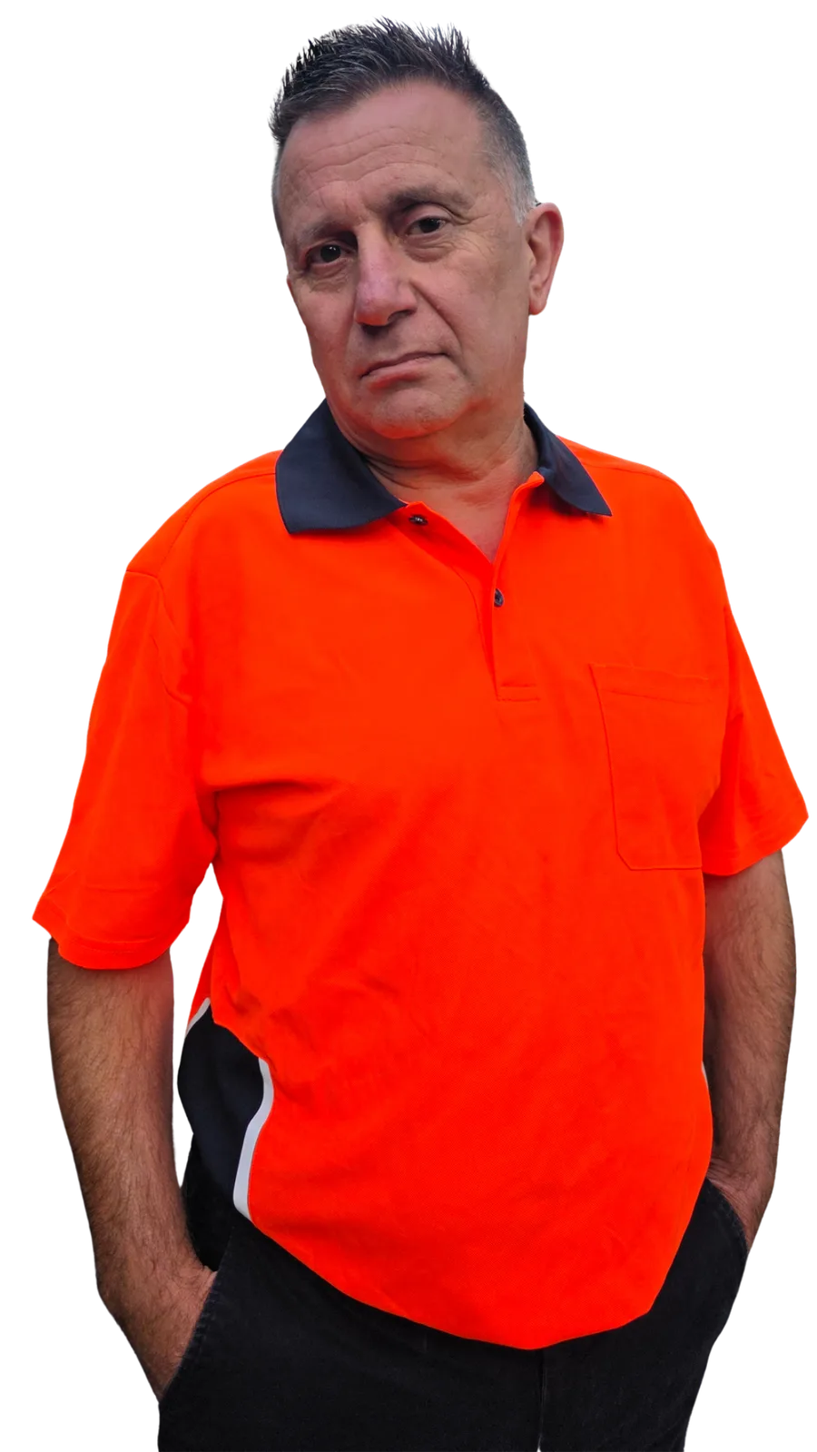 Epping Electrical team member in orange work shirt
